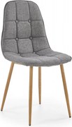 Sedia K316 tessuto grigio/grigio miele