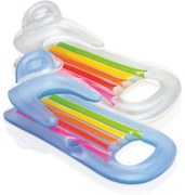 Materasso, sdraio e sdraio da piscina 2 in 1 King Cool 160 x 85cm INTEX 58802 argento