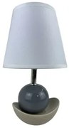 Lampada da tavolo Versa Noela Grigio Ceramica 15 x 25 x 12 cm