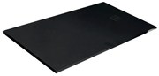 Piatto doccia SANYCCES in resina Strato nero L 140 x L 80 x H 2.8 cm opaco effetto pietra