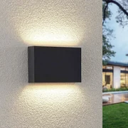 Lindby applique da esterni LED Jarte, set da 3, up/down, IP65