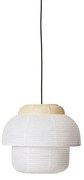 Papier Double Lampada a Sospensione Ø40 Soft Yellow - Made By Hand