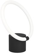 Lampada Da Tavolo Moderna Caranacoa Acciaio Nero Luce Led Integrato 11,5W