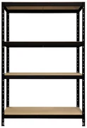 Scaffale in kit 5 ripiani Joker L 90 x P 40 x H 180 cm nero, portata per ripiano 175 kg