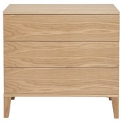 Comò scandinavo 3 cassetti legno chiaro FREDDY