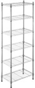 Scaffale in kit 6 ripiani Alfred L 60 x P 35 x H 180 cm cromato, portata per ripiano 50 kg
