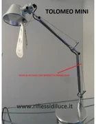 Artemide cavo di acciaio primo braccio ricambio  Tolomeo mini
