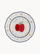 Piatto da colazione in porcellana fatto a mano Apple