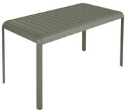 Tavolo da pranzo per giardino Idaho NATERIAL struttura e superficie in Alluminio  verde per 4 persone 144x70cm