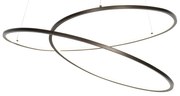 Lampada a sospensione di design bronzo 72 cm con LED a 3 livelli di dimmerazione - Rowan
