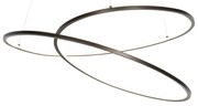 Lampada a sospensione di design bronzo 72 cm con LED dimmerabile in 3 fasi - Rowan