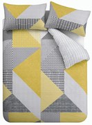 Biancheria da letto giallo-grigio 200x135 cm Larsson Geo - Catherine Lansfield