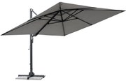 Ombrellone a palo laterale grigio Sombra NATERIAL con telo quadrato grigio L 298 x P 298 x H 260 cm