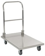Carrello Di Trasporto Argento 82x53x86 Cm Acciaio Inossidabile /
