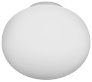 Plafoniera Contemporanea Soft Metallo Cromo Vetro Acidato Opaco 1 Luce E27 35Cm