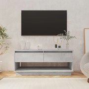 Mobile tv grigio cemento 102x41x44 cm in truciolato