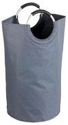 WENKO 3440803100 - Cesto per il bucato JUMBO 38x72 cm antracite/argento/nero