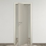 Porta tamburata rototraslante Dover grigio L 70 x H 210 cm destra