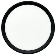 Plafoniera LED/18W/230V 3000/4000/6500K Ø 23 cm nera