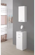 Base Multiuso a Terra 85 Cm Un'Anta Un Cassetto Feridras "Stella" Bianco Lucido