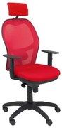 Sedia Ufficio con Poggiatesta Jorquera PC 10CRNCR Rosso