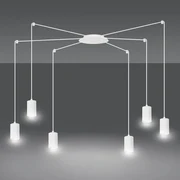Lampadario a Sospensione in Acciaio TRAKER 6 BLACK e WHITE Colore del corpo Bianco