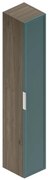 Colonna per mobile bagno Quadra 1 anta P 30 x L 30 x H 180 cm rovere cotto/mirto opaco laccato mdf