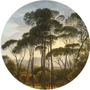 KEK Amsterdam Carta da parati Golden Age Landscapes 1 Circle - Multicolor - Durchmesser 1,9m