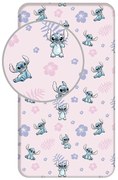 Lenzuolo con angoli per bambini in cotone per letto singolo 90x200 cm Lilo and Stitch – Jerry Fabrics