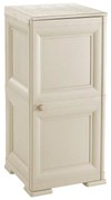 Armadio basso Omnimodus in polipropilene, beige L 40 x H 85.5 x P 47 cm, 1 anta, adatto per interno/esterno