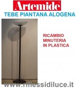 Artemide minuteria in plastica ricambio per piantana tebe