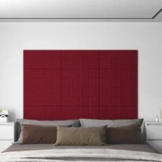 Pannelli Murali 12 Pz Rosso Vino 60x30 Cm İn Velluto 2,16 M² /