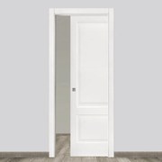 Porta interna scorrevole Rigel in legno colore bianco, L 60 x H 210 cm, apertura reversibile