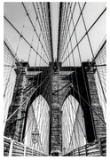 Stampa su tela Brooklyn Bridge, multicolore 115 x 75 cm