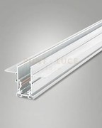 Binario 48v bianco incasso l200cm con tappi ip20
