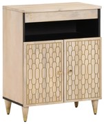 Credenza 60x33x75 cm in legno massello di mango