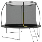 Set Trampolino con Rete di Sicurezza Rotondo di diverse dimensioni e capacità, Set Trampolino Rotondo 305x76 cm 150 kg II