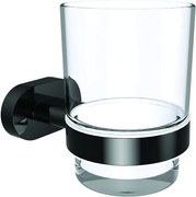 Kamalu - Porta spazzolini colore nero mat linea Nico-B7