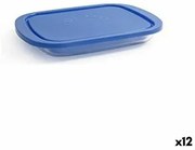 Porta pranzo Borgonovo Igloo Azzurro Rettangolare 800 ml 26 x 18,5 x 3,4 cm (12 Unità) (26 x 18,5 x 3,4 cm)