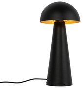 Lampada da terra per esterni nera 50 cm - Fungo