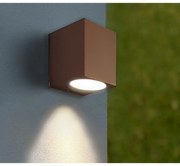 Applique Quadrata Monodirezionale IP65 - GU10 Mattone Corten Base GU10