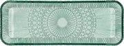 Piatto da portata in vetro verde 14x38 cm Kusintha - Bitz