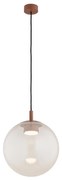Argon 8829 - Lampadario a sospensione con filo SACRAMENTO 1xGX53/8W/230V limpido/marrone