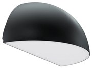 Applique Curva Monodirezionale con base E27, IP54 Nera - Serie BRINA Base E27