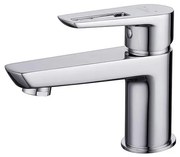 Cersanit S951-045 - Rubinetto del lavandino MILLE 13,4 cm cromo lucido + scarico