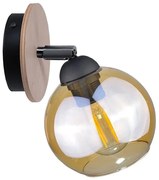 Faretto da parete THEA WOOD 1xE27/60W/230V