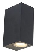 Set di 3 applique da esterno intelligenti nere a 2 luci IP44 con Zigbee GU10 - Baleno