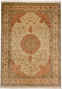 Cashmere Silk Tappeto orientale 250x330 Beige (Indian) Annodato A Mano