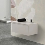 Cassettone sospeso bagno 60 cm grigio perla opaco   Iside