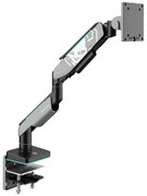 Supporto per monitor da 49" grigio-nero con LED RGB X-ARM